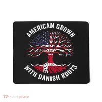 Usa American Grown With Danish Roots Denmark Mousepad thumb 0