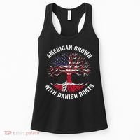 Usa American Grown With Danish Roots Denmark Women's Tank Top thumb 0
