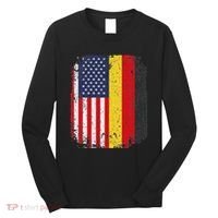 Usa American Germany Flag German Dual Citizenship Long Sleeve Shirt thumb 0