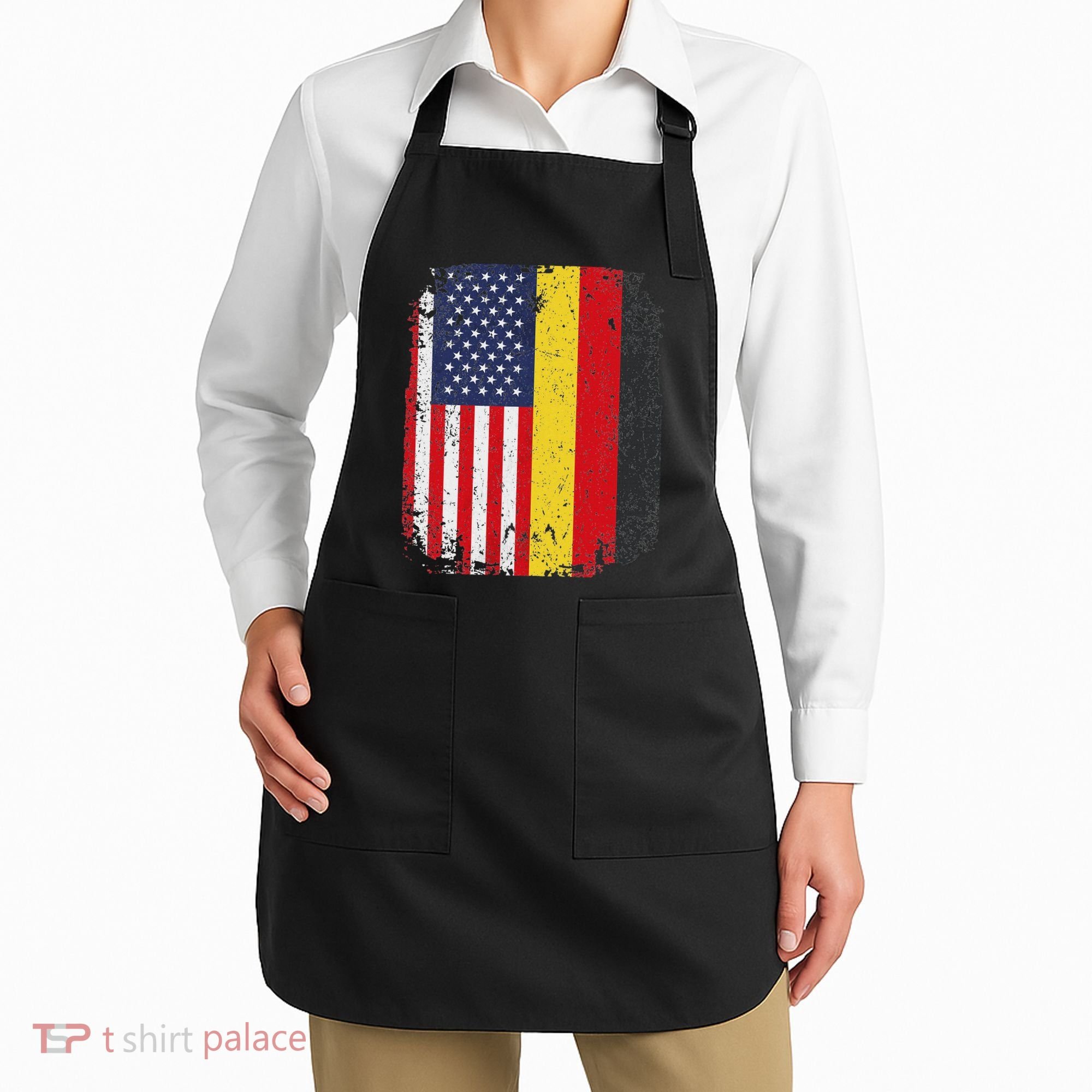 Usa American Germany Flag German Dual Citizenship Apron