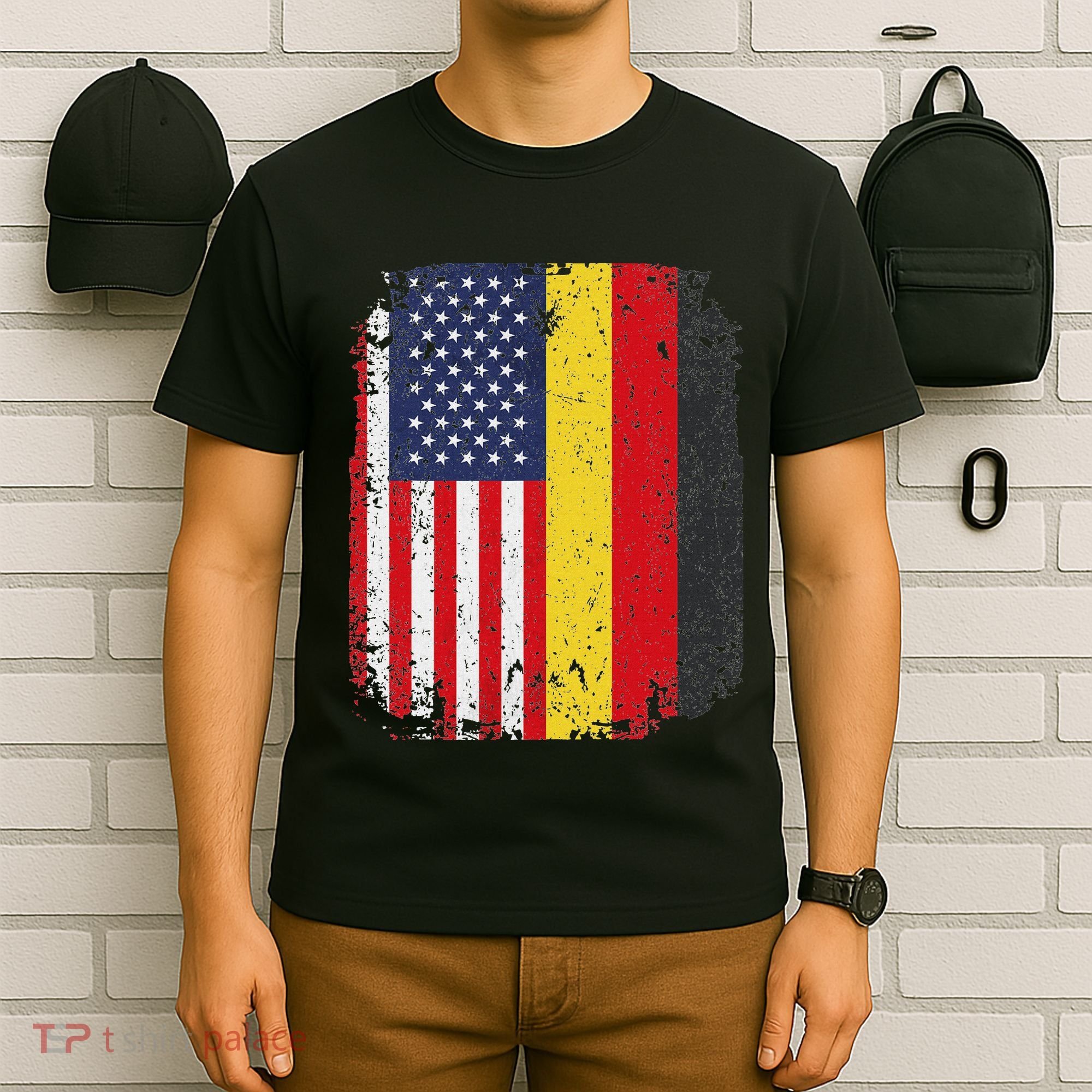 Usa American Germany Flag German Dual Citizenship T-Shirt