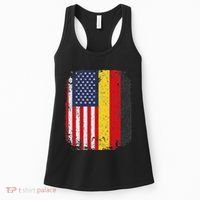 Usa American Germany Flag German Dual Citizenship Women's Tank Top thumb 0