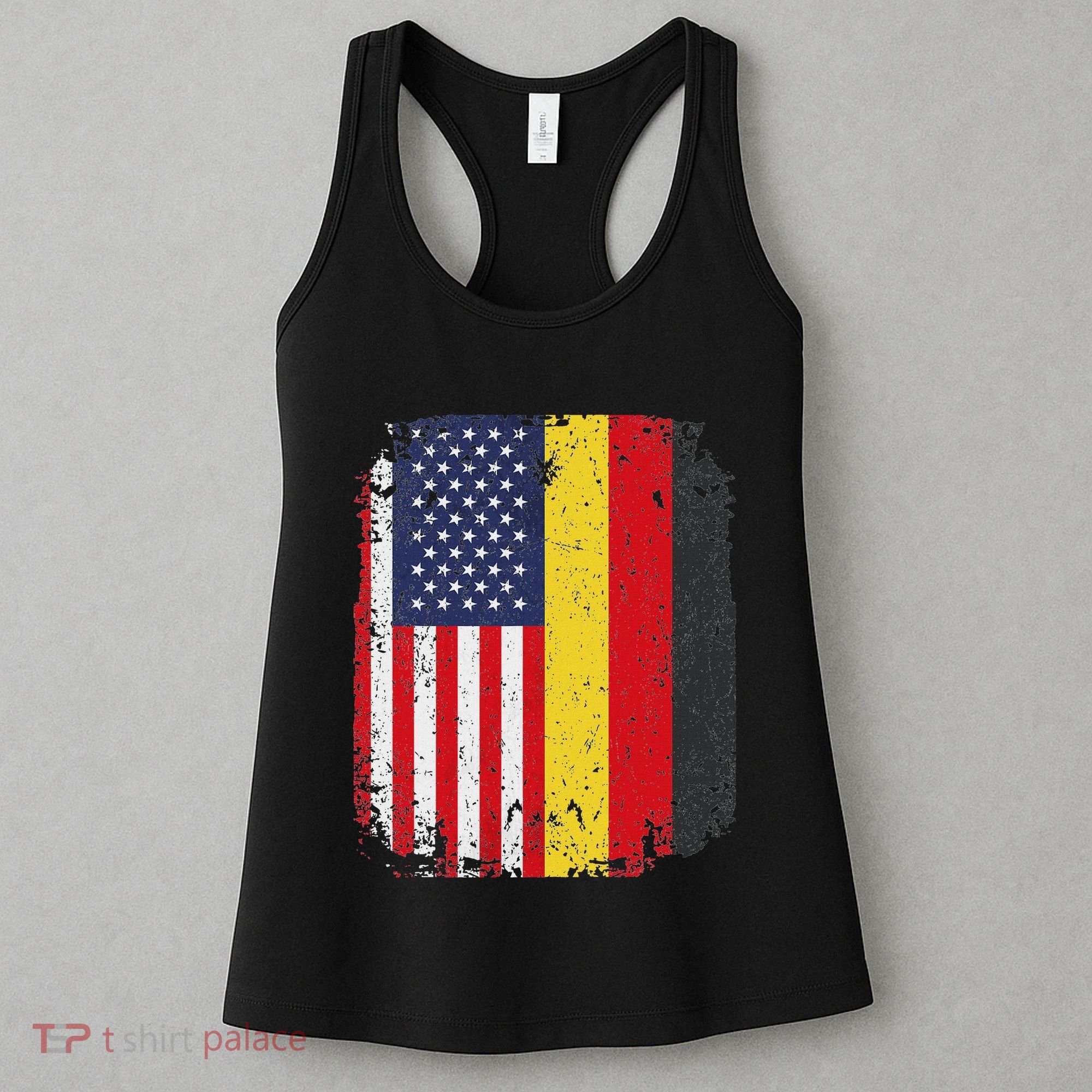 Usa American Germany Flag German Dual Citizenship Women's Tank Top