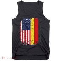Usa American Germany Flag German Dual Citizenship Tank Top thumb 0