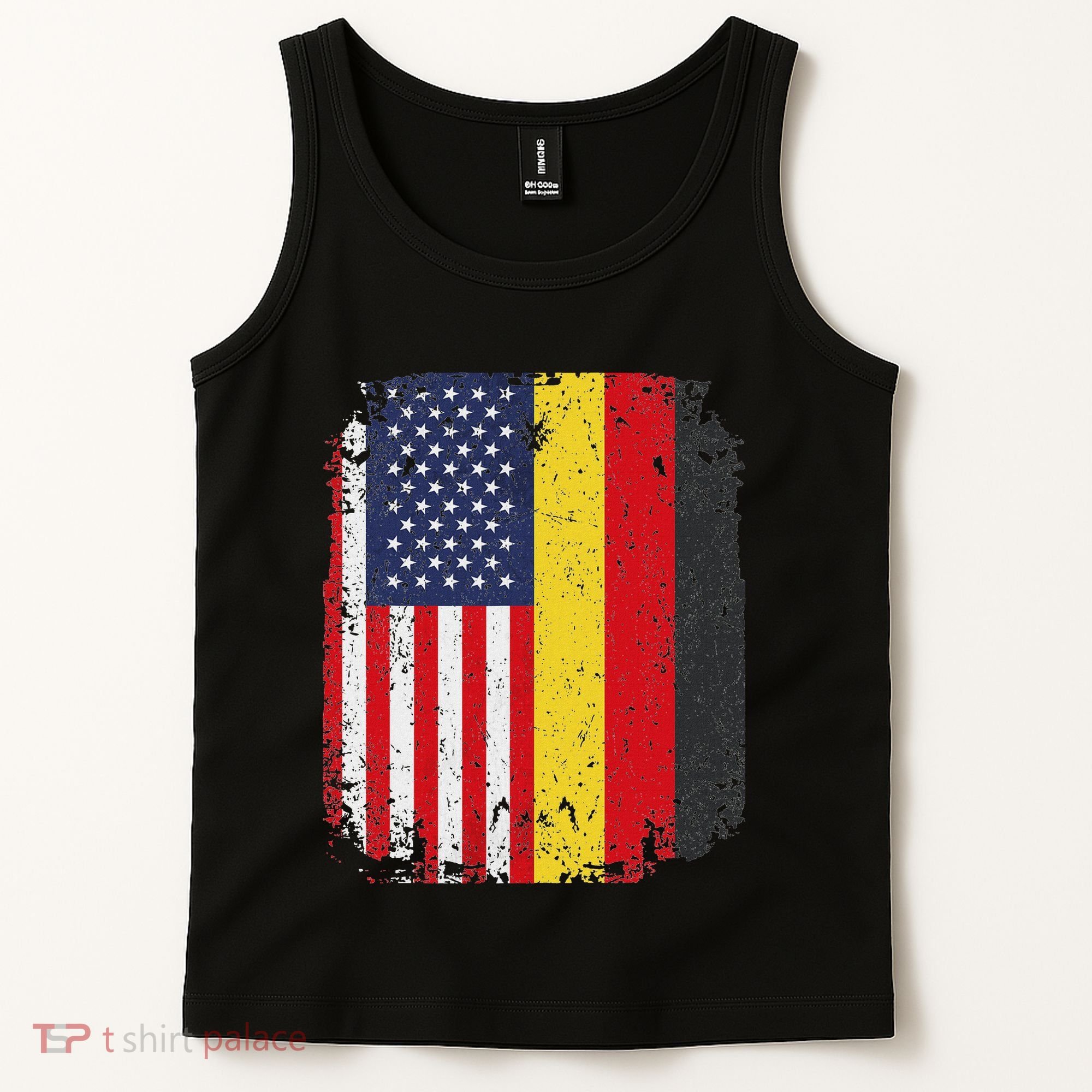 Usa American Germany Flag German Dual Citizenship Tank Top