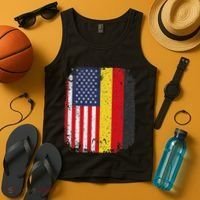 Usa American Germany Flag German Dual Citizenship Tank Top thumb 4