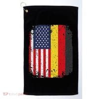 Usa American Germany Flag German Dual Citizenship Golf Towel thumb 0