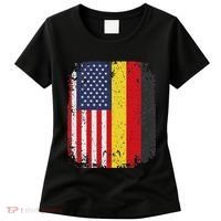 Usa American Germany Flag German Dual Citizenship Women's T-Shirt thumb 0