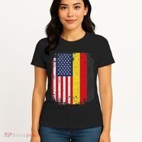Usa American Germany Flag German Dual Citizenship Women's T-Shirt thumb 4