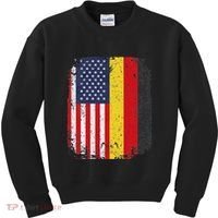 Usa American Germany Flag German Dual Citizenship Kids Sweatshirt thumb 0