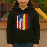 Usa American Germany Flag German Dual Citizenship Kids Hoodie thumb 3