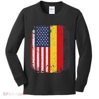 Usa American Germany Flag German Dual Citizenship Kids Long Sleeve Shirt thumb 0