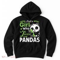 Ust A Girl Who Loves Pandas Cute Panda Hoodie thumb 0