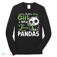 Ust A Girl Who Loves Pandas Cute Panda Long Sleeve Shirt thumb 0