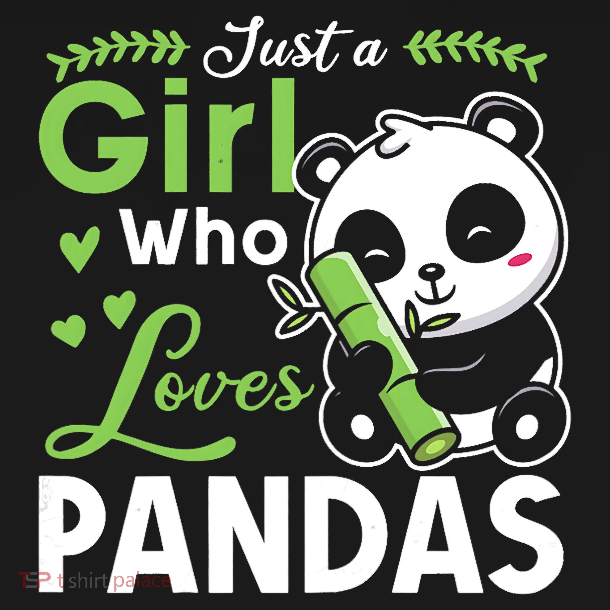 Ust A Girl Who Loves Pandas Cute Panda Long Sleeve Shirt