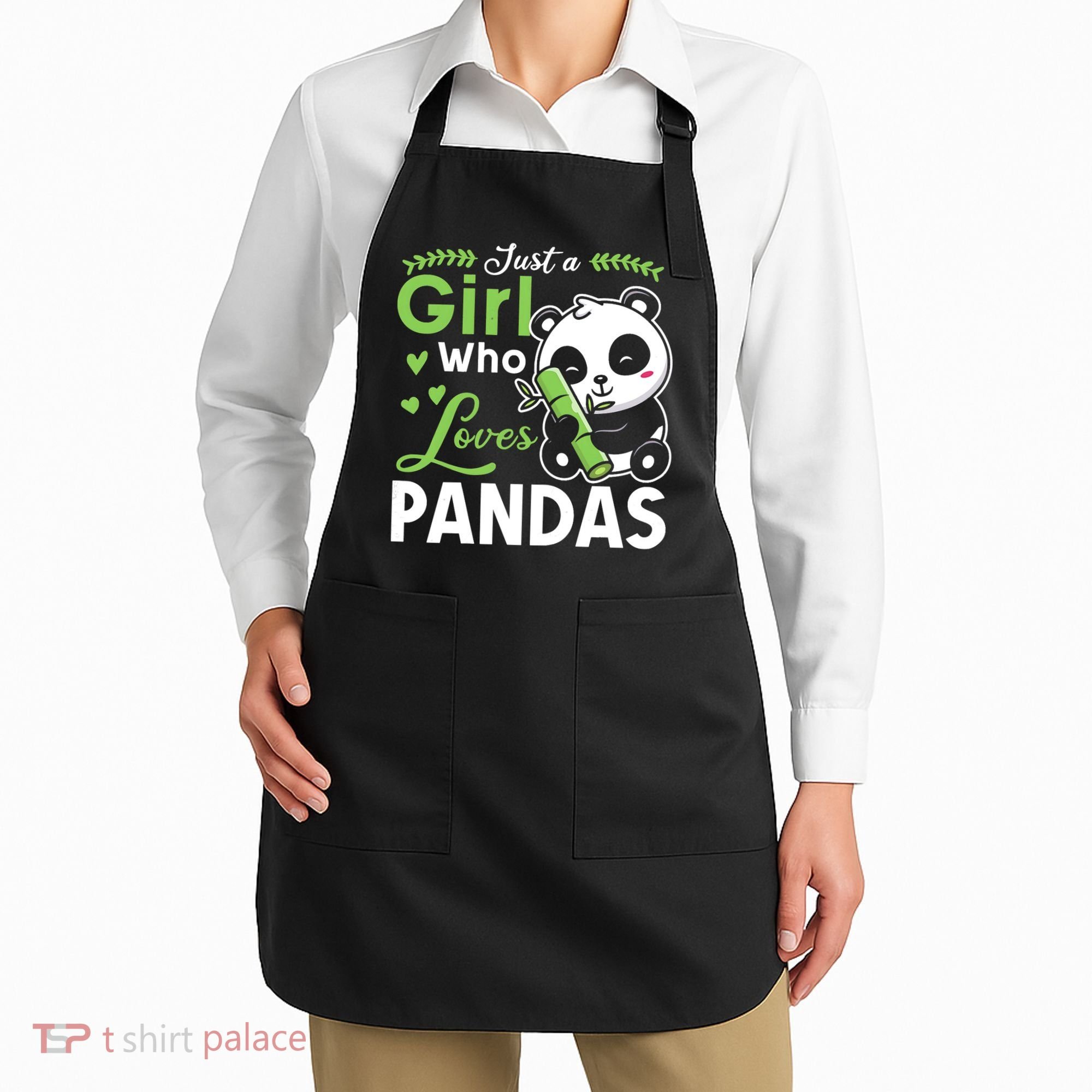 Ust A Girl Who Loves Pandas Cute Panda Apron