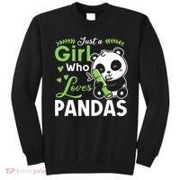 Ust A Girl Who Loves Pandas Cute Panda Sweatshirt thumb 0