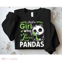Ust A Girl Who Loves Pandas Cute Panda Sweatshirt thumb 2
