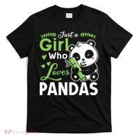 Ust A Girl Who Loves Pandas Cute Panda T-Shirt thumb 0