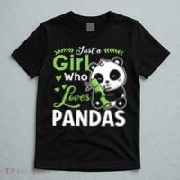 Ust A Girl Who Loves Pandas Cute Panda T-Shirt thumb 5