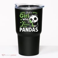 Ust A Girl Who Loves Pandas Cute Panda Tumbler thumb 0