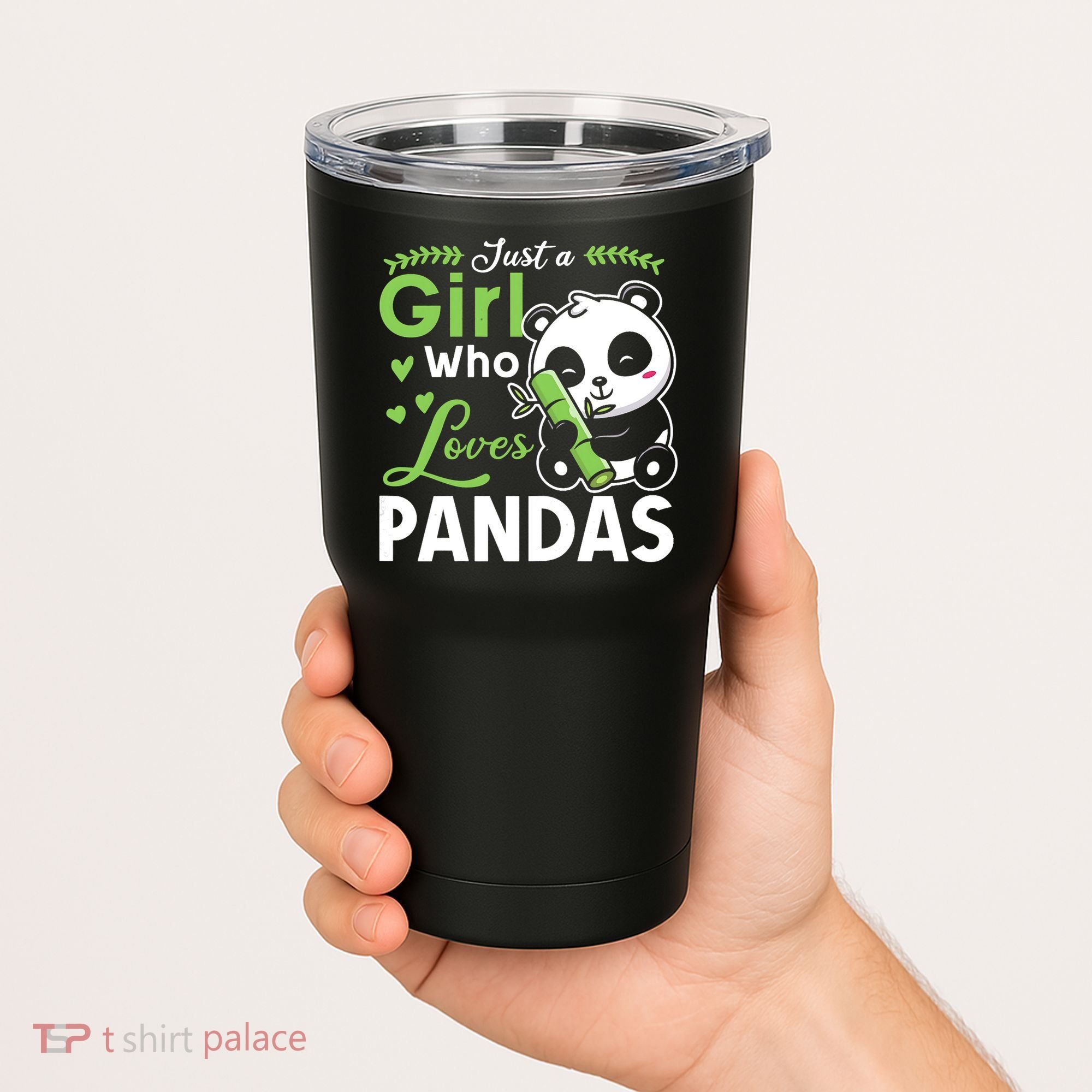 Ust A Girl Who Loves Pandas Cute Panda Tumbler