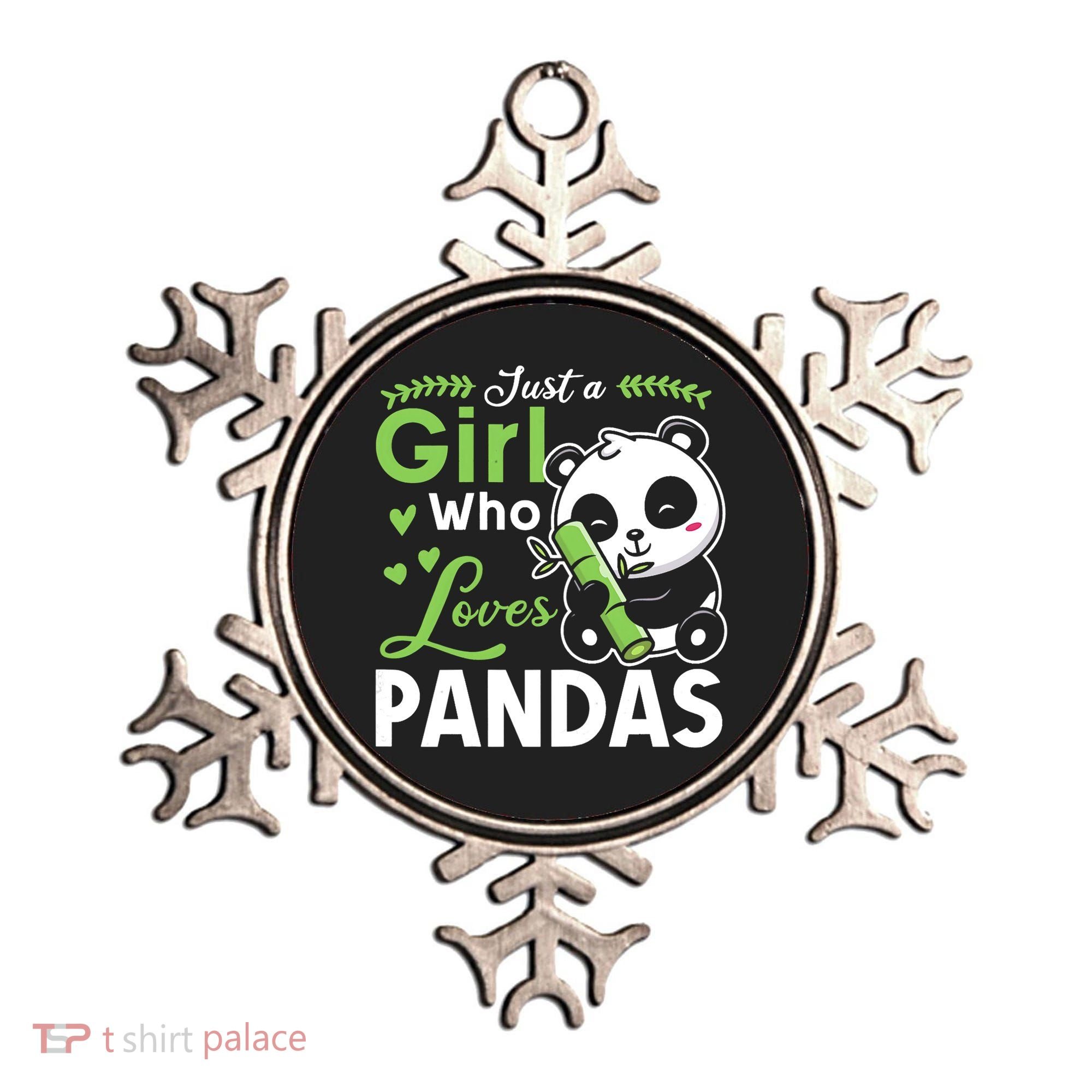 Ust A Girl Who Loves Pandas Cute Panda Ornament