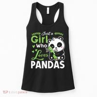Ust A Girl Who Loves Pandas Cute Panda Women's Tank Top thumb 0