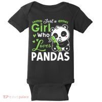 Ust A Girl Who Loves Pandas Cute Panda Baby Bodysuit thumb 0