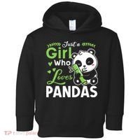Ust A Girl Who Loves Pandas Cute Panda Toddler Hoodie thumb 0