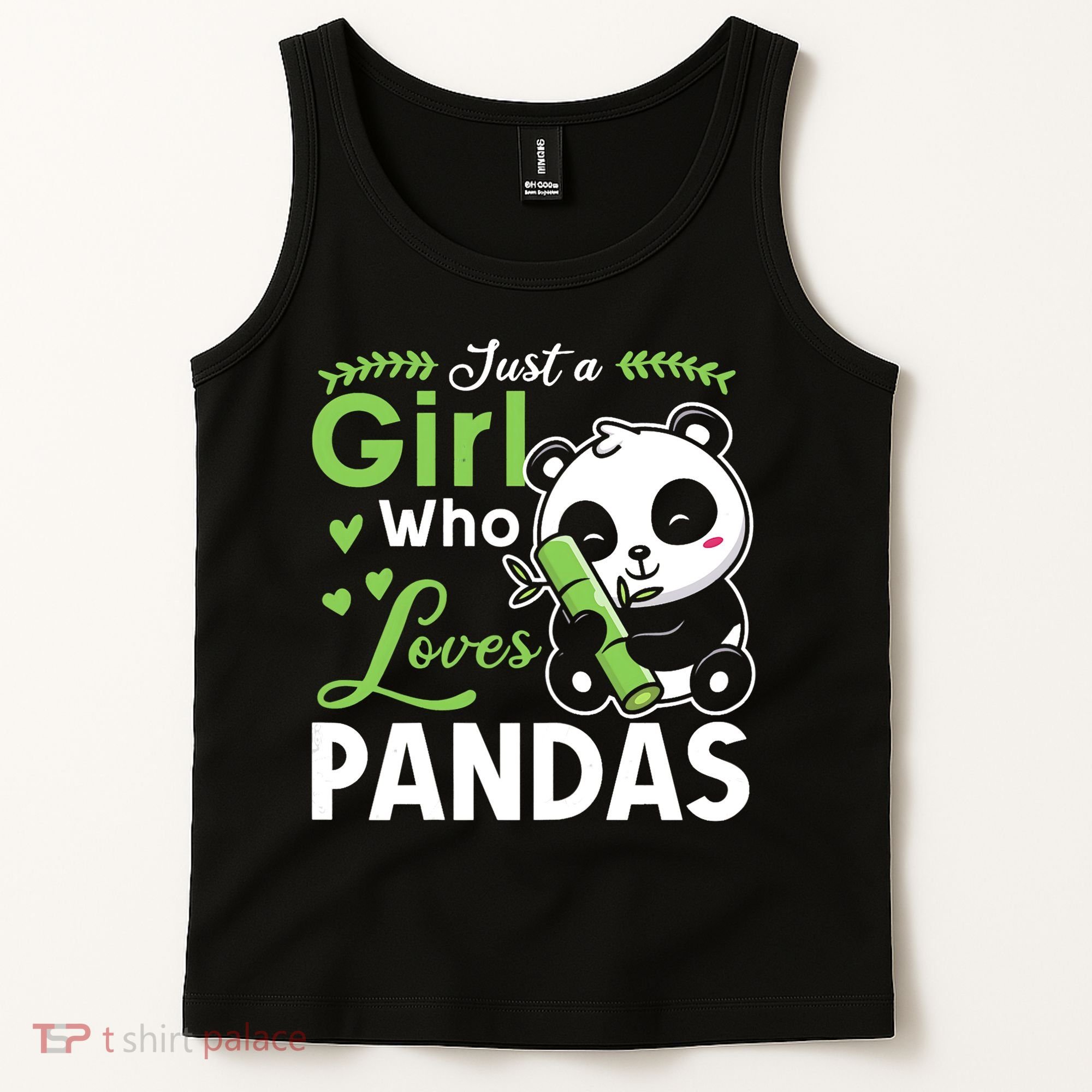 Ust A Girl Who Loves Pandas Cute Panda Tank Top