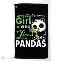 Ust A Girl Who Loves Pandas Cute Panda Golf Towel thumb 0