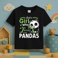 Ust A Girl Who Loves Pandas Cute Panda Toddler T-Shirt thumb 3