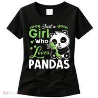 Ust A Girl Who Loves Pandas Cute Panda Women's T-Shirt thumb 0