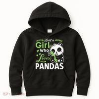 Ust A Girl Who Loves Pandas Cute Panda Kids Hoodie thumb 0