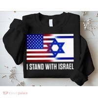 USA and Israel Flag Show Your Support Sweatshirt thumb 2