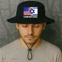 USA and Israel Flag Show Your Support Bucket Hat thumb 2