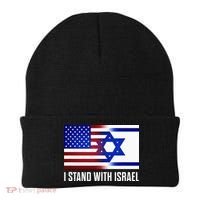 USA and Israel Flag Show Your Support Beanie thumb 0