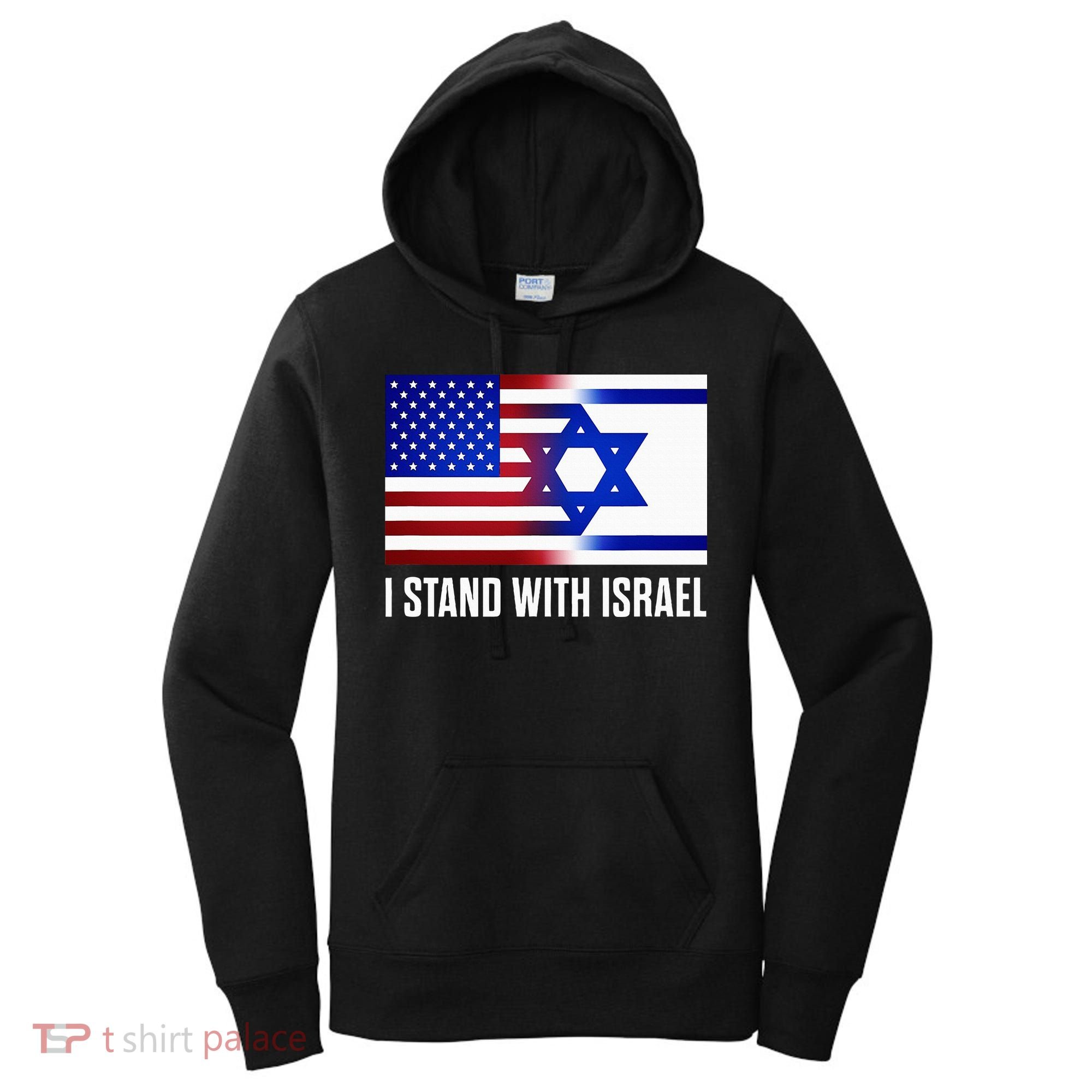 USA and Israel Flag Show Your Support Women's Hoodie