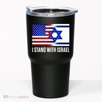 USA and Israel Flag Show Your Support Tumbler thumb 0