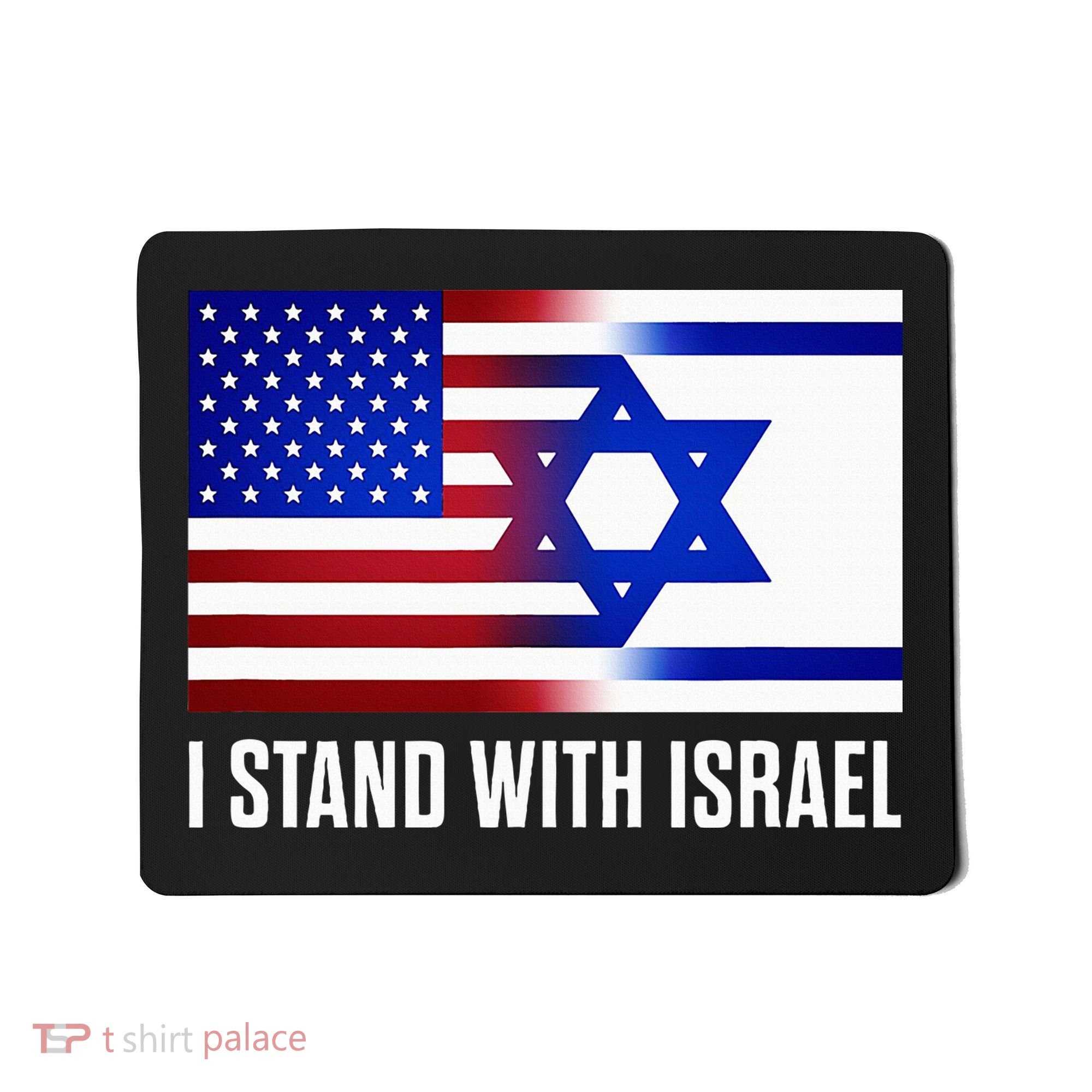 USA and Israel Flag Show Your Support Mousepad