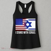 USA and Israel Flag Show Your Support Women's Tank Top thumb 3