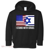 USA and Israel Flag Show Your Support Toddler Hoodie thumb 0