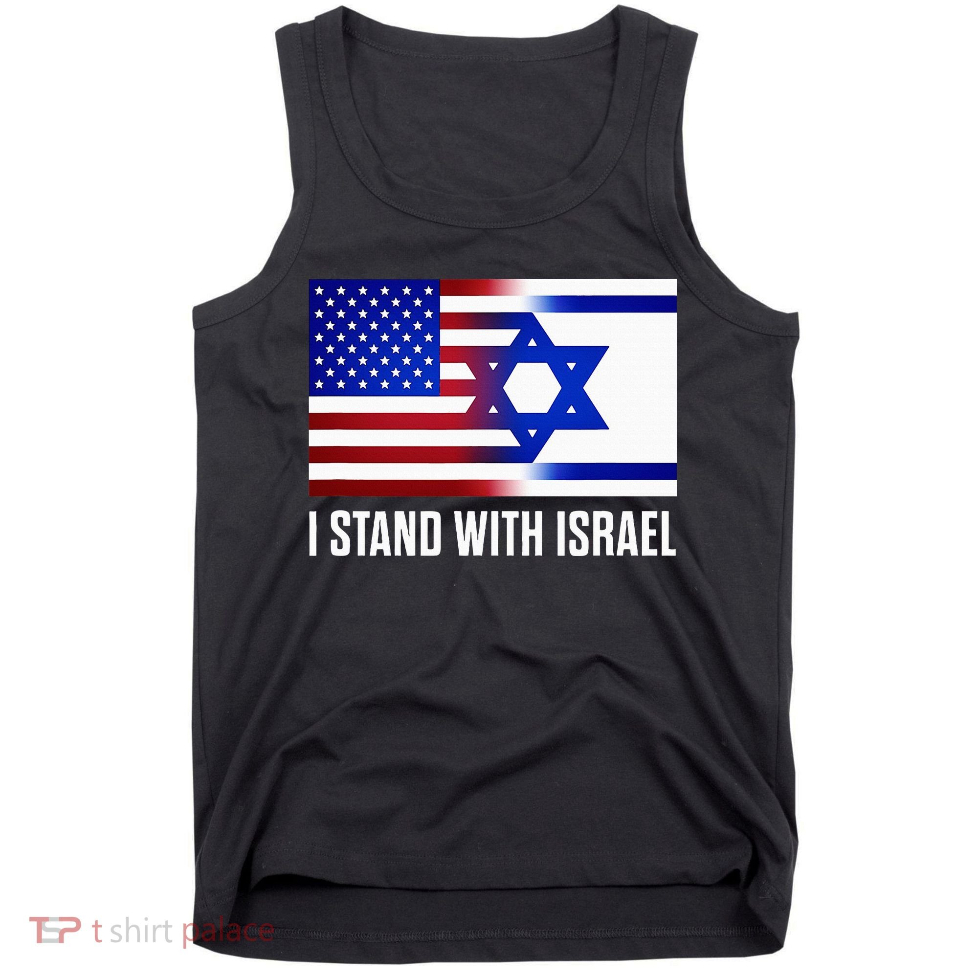 USA and Israel Flag Show Your Support Tank Top