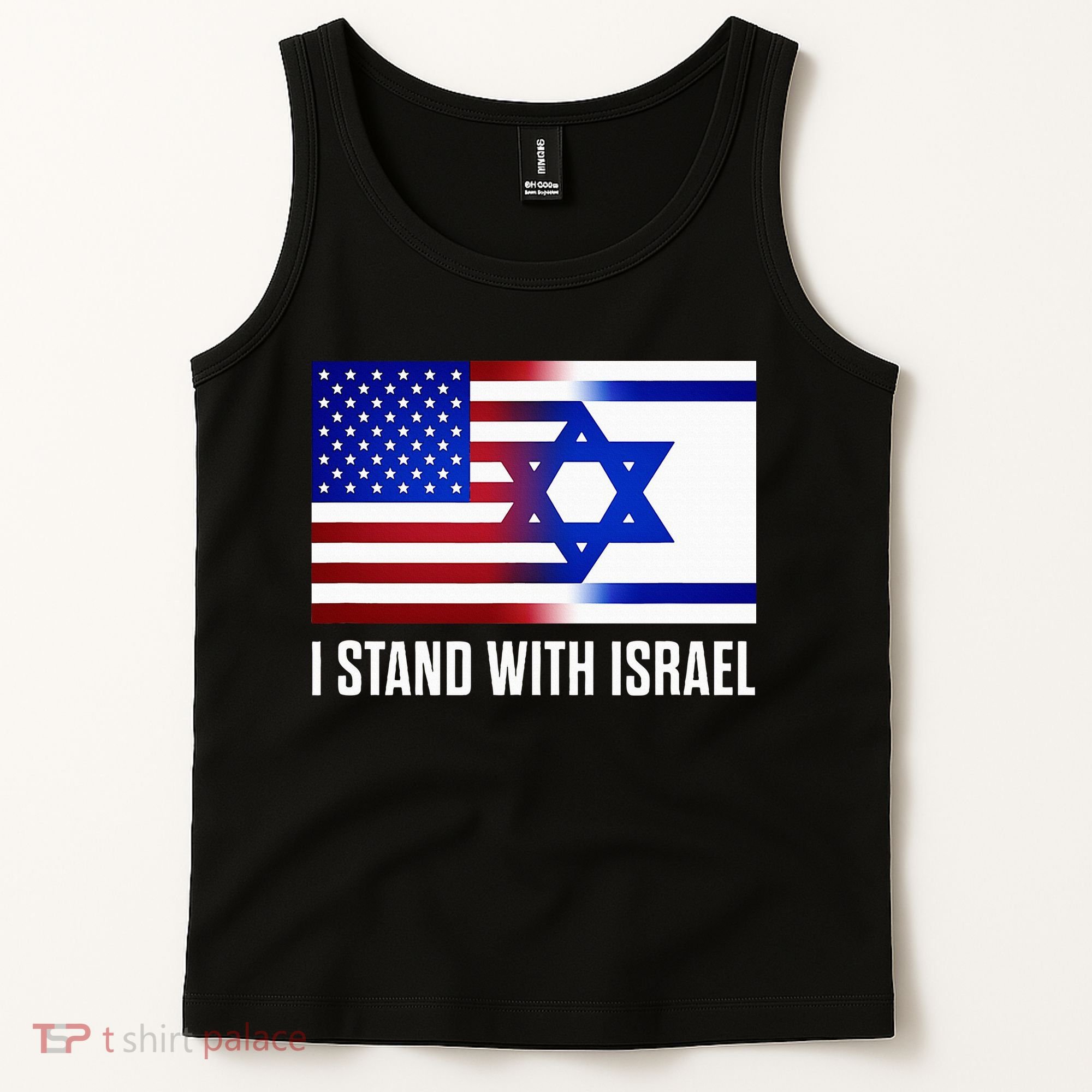 USA and Israel Flag Show Your Support Tank Top