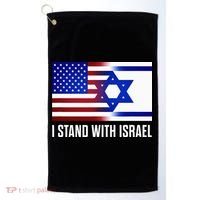 USA and Israel Flag Show Your Support Golf Towel thumb 0