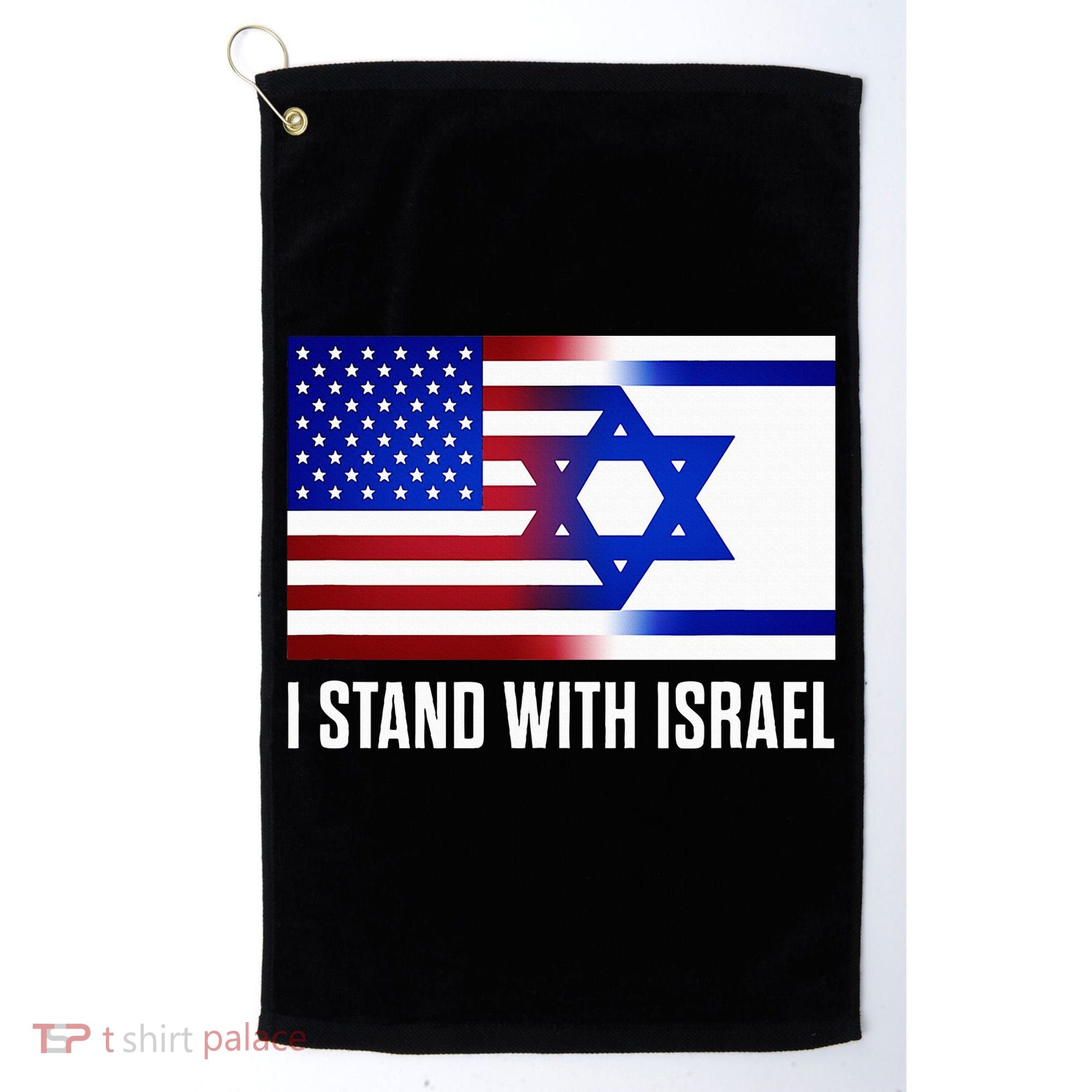 USA and Israel Flag Show Your Support Golf Towel