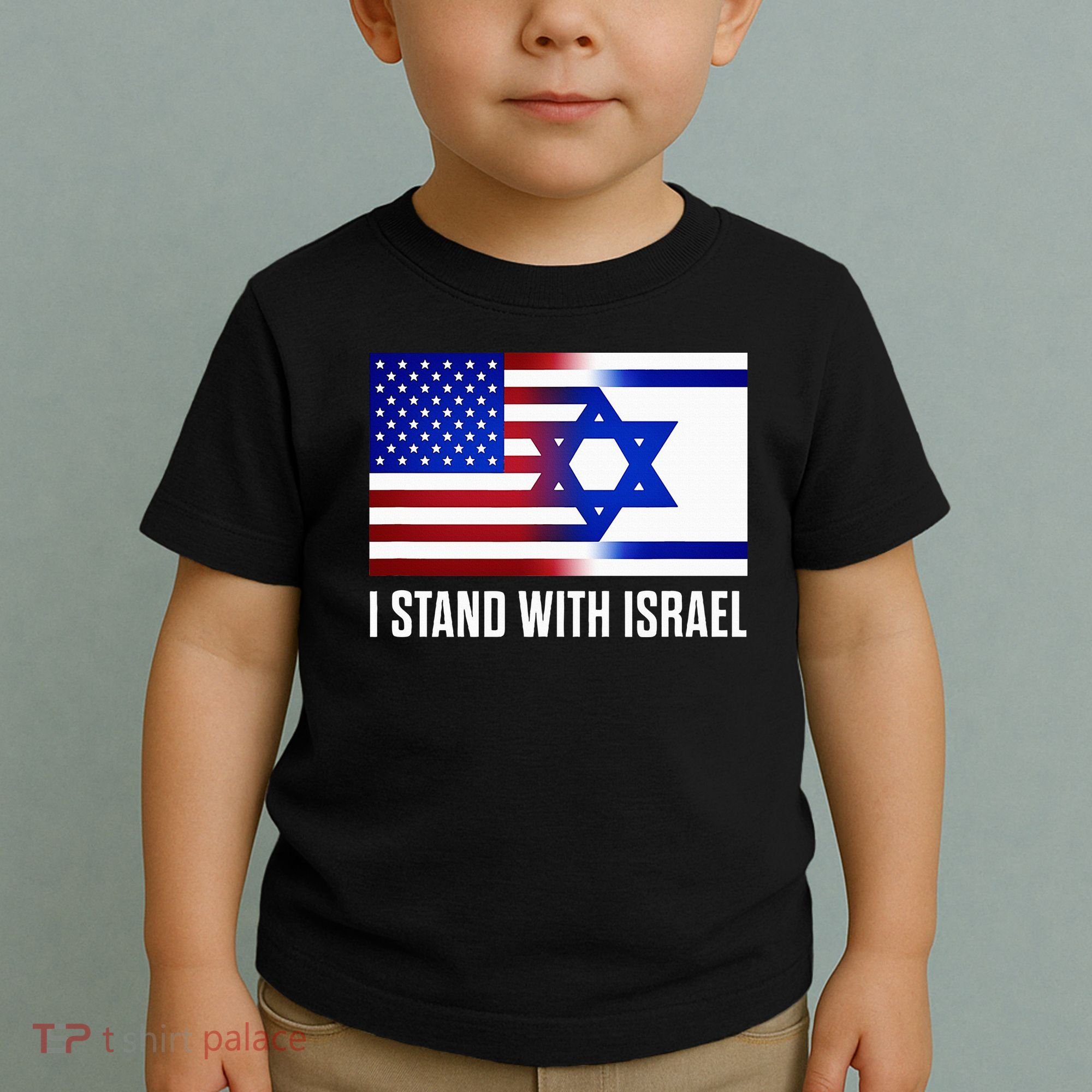 USA and Israel Flag Show Your Support Toddler T-Shirt