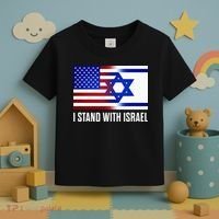 USA and Israel Flag Show Your Support Toddler T-Shirt thumb 3