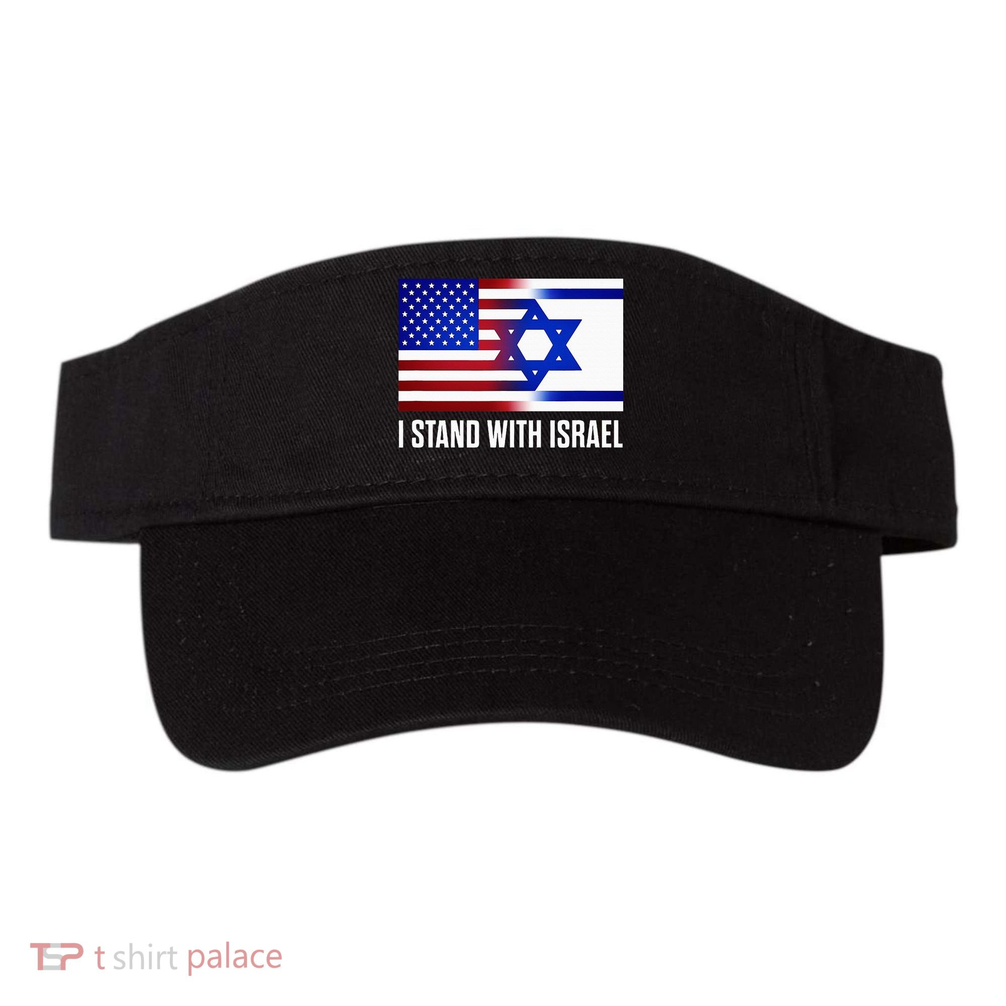 USA and Israel Flag Show Your Support Visor